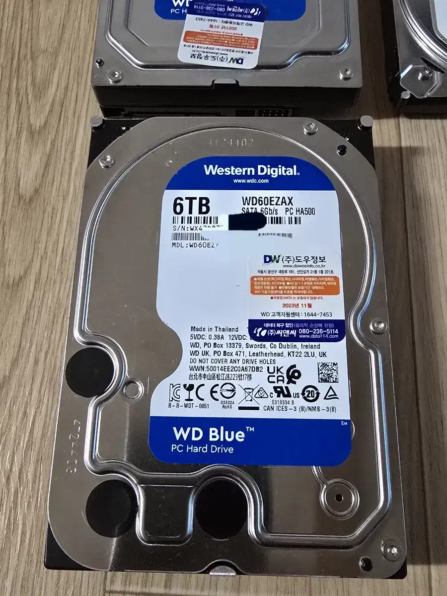 WD WD60EZAX BLUE 6TB 3.5 HDD 8만원